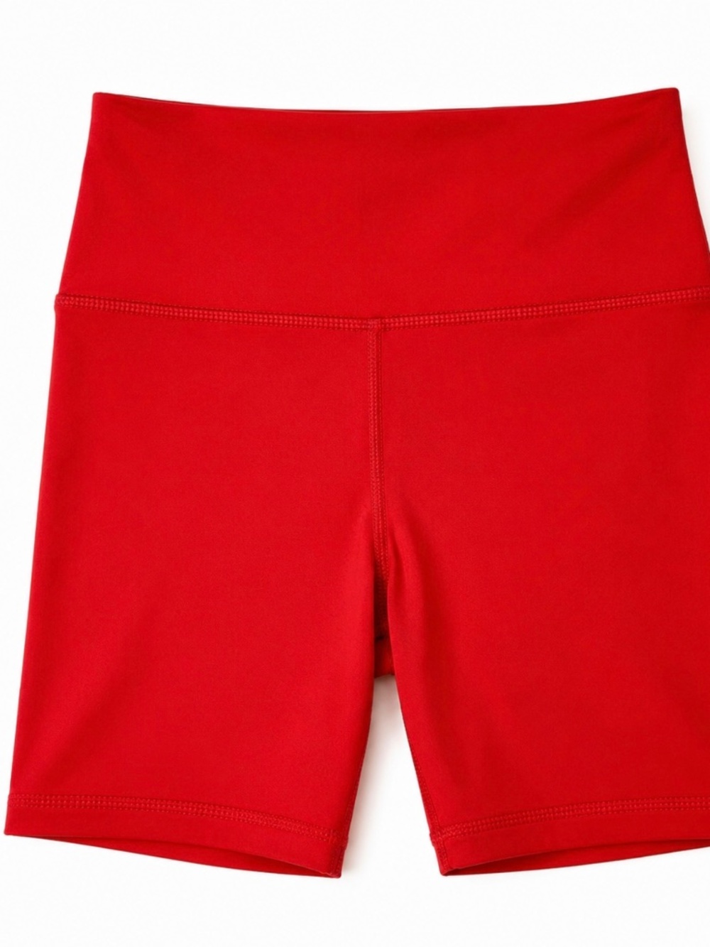 YOGALICIOUS LUX Women’s S Red High Rise Biker Shorts Yoga Activewear NWOT